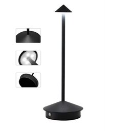 Luminaria de Mesa Led 3 Tons Controle de Intensidade Abajur Usb Bateria Recarregavel Casa Quarto Cab - 6