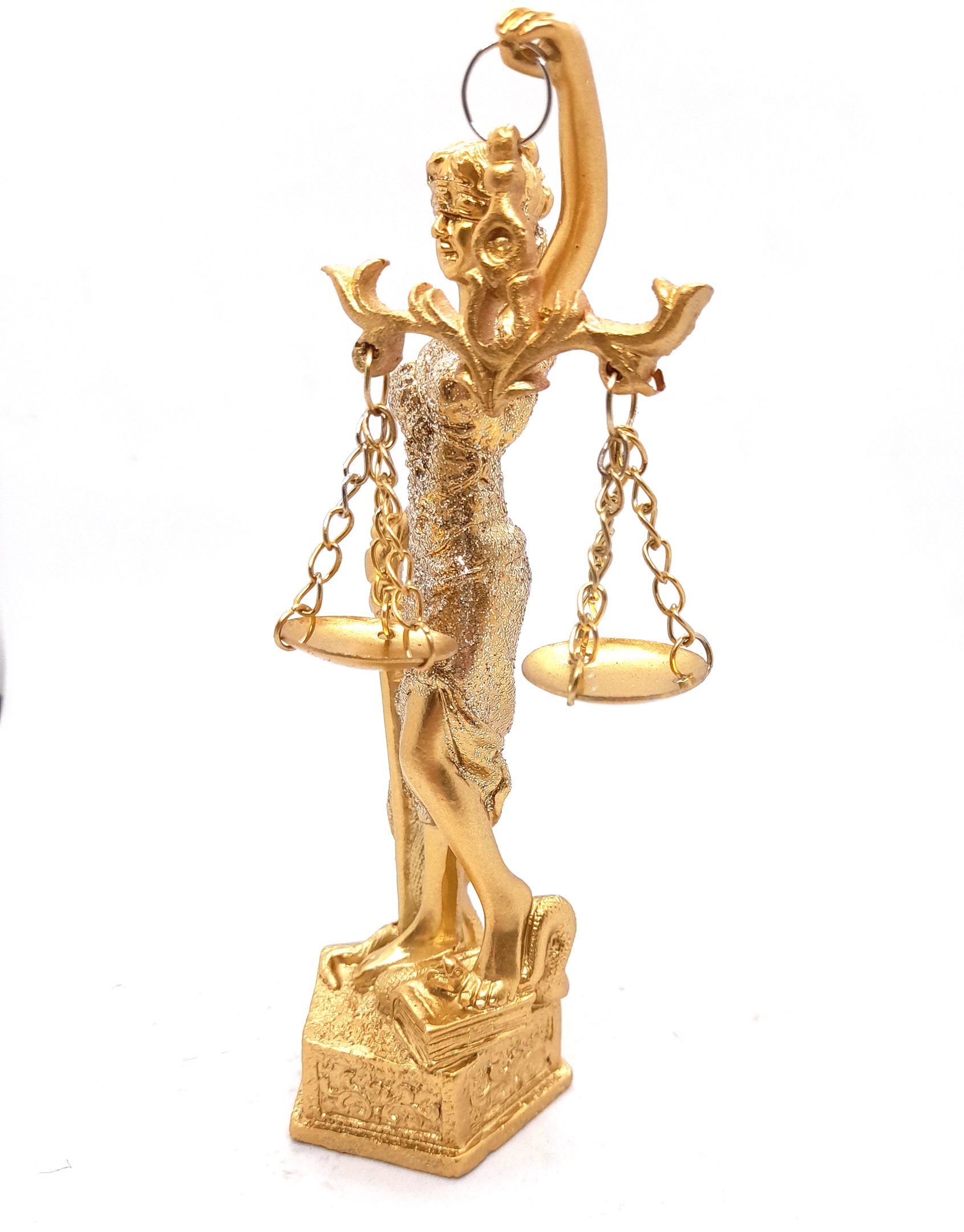 Estátua Dama Da Justiça Têmis Deusa 25cm Símbolo Do Direito - 4