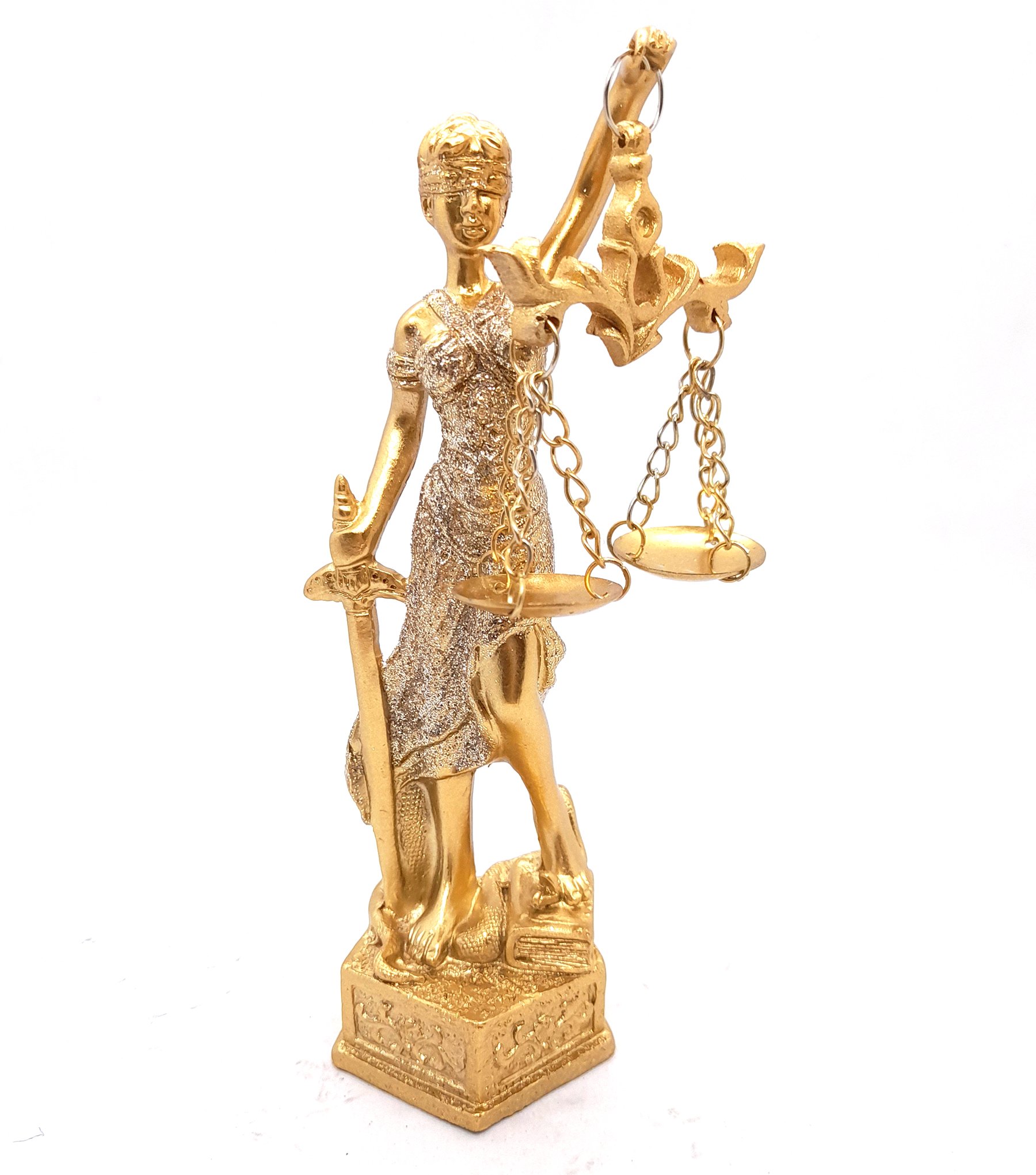Estátua Dama Da Justiça Têmis Deusa 25cm Símbolo Do Direito - 1