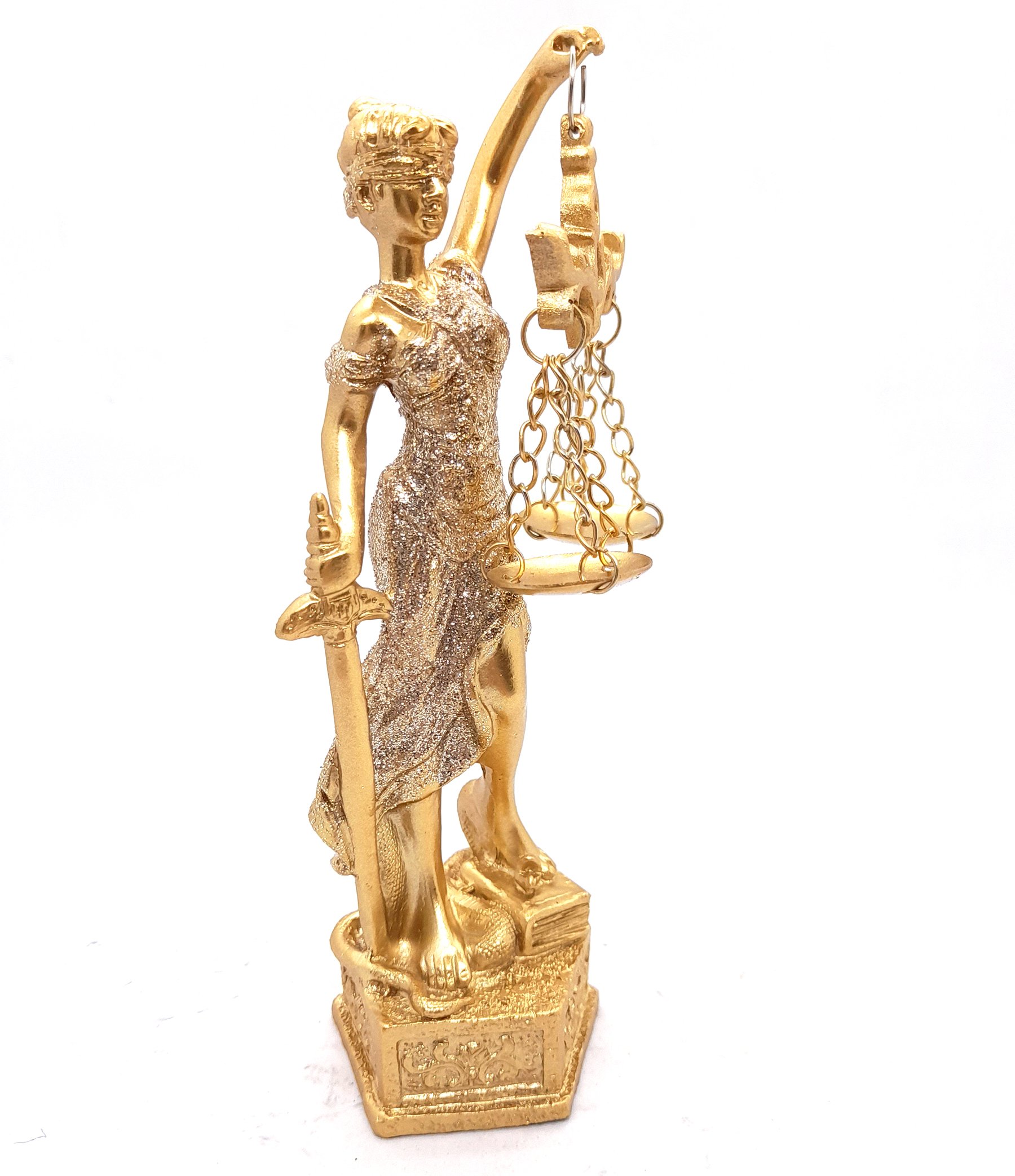 Estátua Dama Da Justiça Têmis Deusa 25cm Símbolo Do Direito - 3