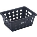 Ver imagem 1 de Kit 24 Cestas para Servir Frituras Restaurantes Lancherias Cestos Plásticos Porções Coza Preto