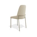 Ver imagem 2 de Kit 2 Cadeiras Estofadas Lucy Aço Champanhe Linho Bege