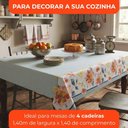Ver imagem 3 de Toalha de Mesa 4 Lugares Lepper Pop Quadrada 1,40x1,40m Algodão Poliéster Floral Manjar