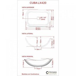 Kit Cuba L42 com Válvula Metal 1'' Compace - 5