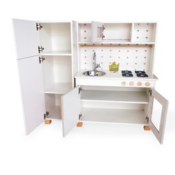 Kit Cozinha Infantil com Geladeira Eita Casa Perfeita Cinza - 2