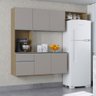 Kit Cozinha Suspensa Mel com Balcão 180cm Poquema Móveis - 3