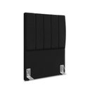 Ver imagem 2 de Cabeceira Estofada Solteiro Carla 90cm Suede Preto