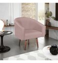 Ver imagem 2 de Poltrona Decorativa Recepção Luiza Jj Pés Palito Linho:rose