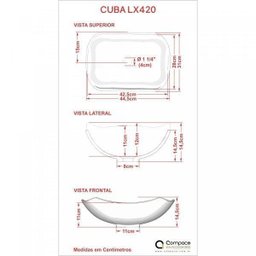 Kit Cuba L42 com Válvula Click 1''G Compace - 5