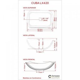 Kit Cuba L42 com Válvula Click 1''G Compace - 5