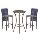 Ver imagem 1 de Mesa Bistrô e 2 Banquetas Roma Marrom Corda Náutica Estofado 6 Trama Original