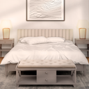 Ver imagem 2 de Kit 10 Cabeceiras Estofadas de Cama Box Comum Solteiro Modulada 1,00mx45cm