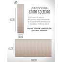 Ver imagem 7 de Kit 10 Cabeceiras Estofadas de Cama Box Comum Solteiro Modulada 1,00mx45cm