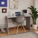 Ver imagem 1 de Mesa Retangular New City Pé Painel 120 cm Cinza Cristal Gebb Work