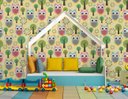 Ver imagem 1 de Papel de Parede Infantil - Coruja Arte Destaque 3,50 Metros