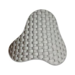 Mesa De Jantar Cone Redonda 140cm Tampo Laqueado Cinza + Vidro Base Corda Náutica Cinza Personal Dec - 5 Mesa De Jantar Cone Redonda 140cm Tampo Laqueado Cinza + Vidro Base Corda Náutica Cinza Personal Dec - 5