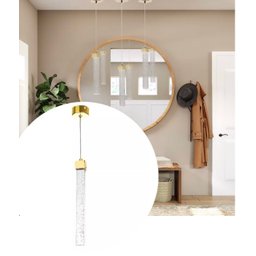 Pendente Cristal Tubo 30cm:2 Unidades - 8