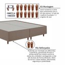 Ver imagem 7 de Cama Base Box King Estofada em Madeira Maciça Base Reforçada Santorini Espresso Móveis Marrom