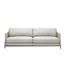 Ver imagem 5 de Sofá Decorativo Karine 4 Lugares Sala de Estar 270cm Pés em Aço Couro Off White G88 - Gran Belo