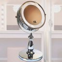 Ver imagem 3 de Espelho de Mesa com Led a Pilha Camarim Penteadeira Dupla Face Zoom 5x para Maquiagem