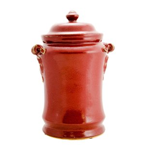 Guardião da Essência Oriental: Pote Cerâmico Chinês com Tampa