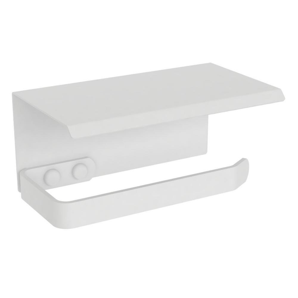 Porta Papel Higiênico Inox De Parede Banheiro Branco MAX - 6