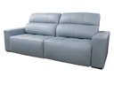 Ver imagem 1 de Sofá Retrátil e Reclinável de Couro Atami 2,50 M Light Blue - Mempra Design
