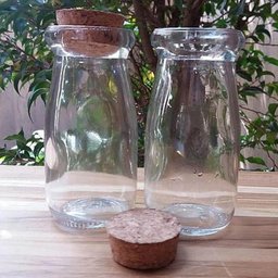 Kit 6 Porta Temperos de Vidro 200ml com Tampa de Rolha Lyor para Decorar e Guardar Especiarias - 3