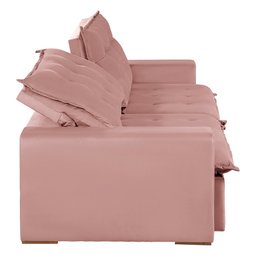 Sofá Modular Bahia 4 Lugares 2,30 MT com Molas Retrátil e Reclinável Veludo Nobre Sofatec - 4