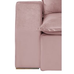 Sofá Modular Bahia 4 Lugares 2,30 MT com Molas Retrátil e Reclinável Veludo Nobre Sofatec - 6