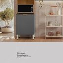 Ver imagem 6 de Cozinha Compacta Alba 6 Portas Amêndola Touch/grafito Prime Tx - Demóbile