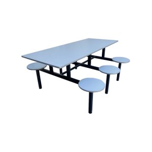 Mesa para Refeitório para 6 Lugares Linha Colombo Cinza