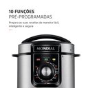 Ver imagem 3 de Panela de Pressão Elétrica Mondial 5l Pratic Cook Pe-48-5l-i 900w Preto/inox 220v