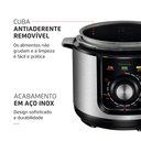 Ver imagem 5 de Panela de Pressão Elétrica Mondial 5l Pratic Cook Pe-48-5l-i 900w Preto/inox 220v