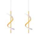 Ver imagem 3 de 2 Pendente Linear Led Moderno Espiral Sala de Estar Bet31