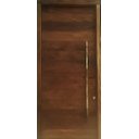 Ver imagem 1 de Porta Pivotante em Madeira Peroba Rosa Demolição C Puxador Metal 1,20 X 2,80 M L X a