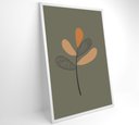 Ver imagem 2 de Quadro Abstrato Flores 4 - 40x60 Cm - Adesivo Fotográfico