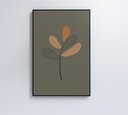 Ver imagem 1 de Quadro Abstrato Flores 4 - 40x60 Cm - Adesivo Fotográfico
