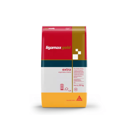 Argamassa Ligamax Gold Gres Interno para Porcelanato Cinza 20kg - Sika