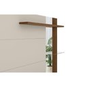 Ver imagem 2 de Painel Quarto P- Tv até 60 Pol Maragogi C- 2 Porta e 2 Prateleiras 182x154cm Nature-off White -