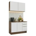 Ver imagem 2 de Armário de Cozinha Compacta 120 X 60 cm Rustic/Branco Veludo Lux Madesa 02