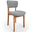 Ver imagem 2 de Cadeira para Sala de Jantar Cozinha Living Estofada Dara L02 Bouclê Cinza - Lyam Decor