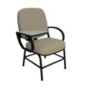 Ver imagem 1 de Cadeira para Obesos até 140 Kg Universitária Plus Size Cinza