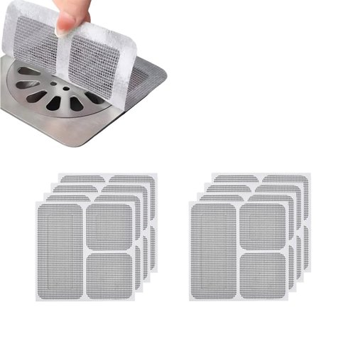 Tela Adesiva Protetor Ralo Kit 2 Uni 10x10 Banheiro Lavabo Box Anti Inseto Barata Escorpiao Mosca Ca