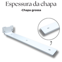 Ver mais imagens de Par Mãos Francesas para Prateleira 25cm Formato Invertido Fixo de Parede Aço Reforçado Branco