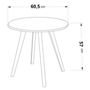 Ver imagem 4 de Conj Borboleta Mesa 4 Cadeira Infantil Pés Pinus MDF:Rosê