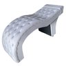 Maca Estética Estofada M1 80cm Veludo Cinza Claro - In9 Decor - 1