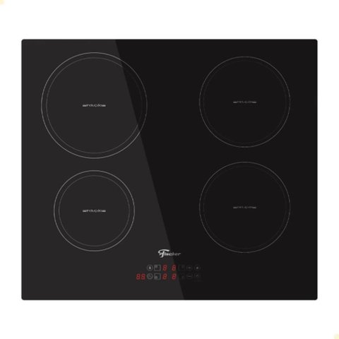 Cooktop de Indução Fischer 4 Bocas Vitrocerâmica com Touch Screen 220v 89825