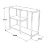 Aparador Industrial Artesania Preto 95cm - 3