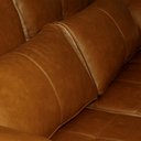 Ver imagem 6 de Sofá Decorativo Piece Bipartido Retrátil Sala de Estar 175cm Couro Conhaque G58 - Gran Belo